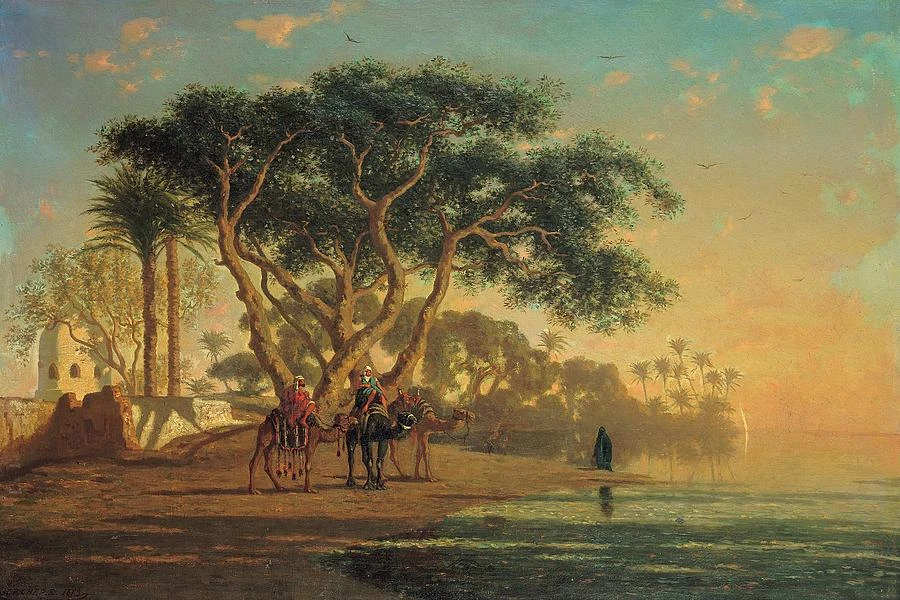 1819-Narcisse Berchère - Oasi araba